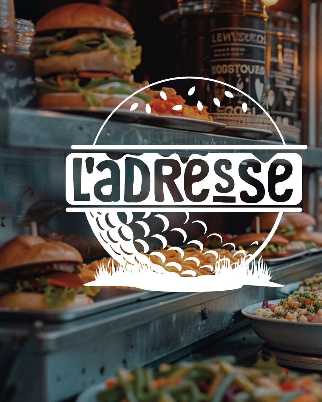 Where Gourmet Food Meets the Green. 🏌️‍♂️🍔 branding design graphic design illustration illustrator logo typography ux vector