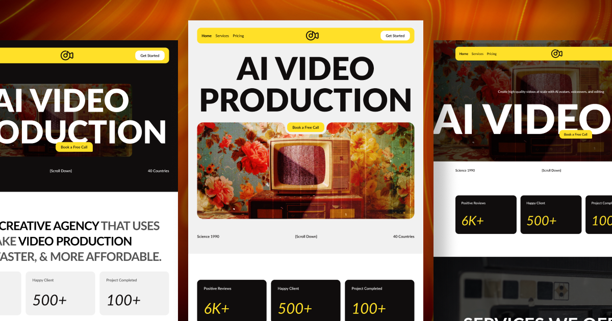 Scene AI Agency | Figma Template Design ai app design branding creative design design system digital design figma futuristic design innovation interface design modern ui product design saas startup design tech design technology ui ui design ux design web design