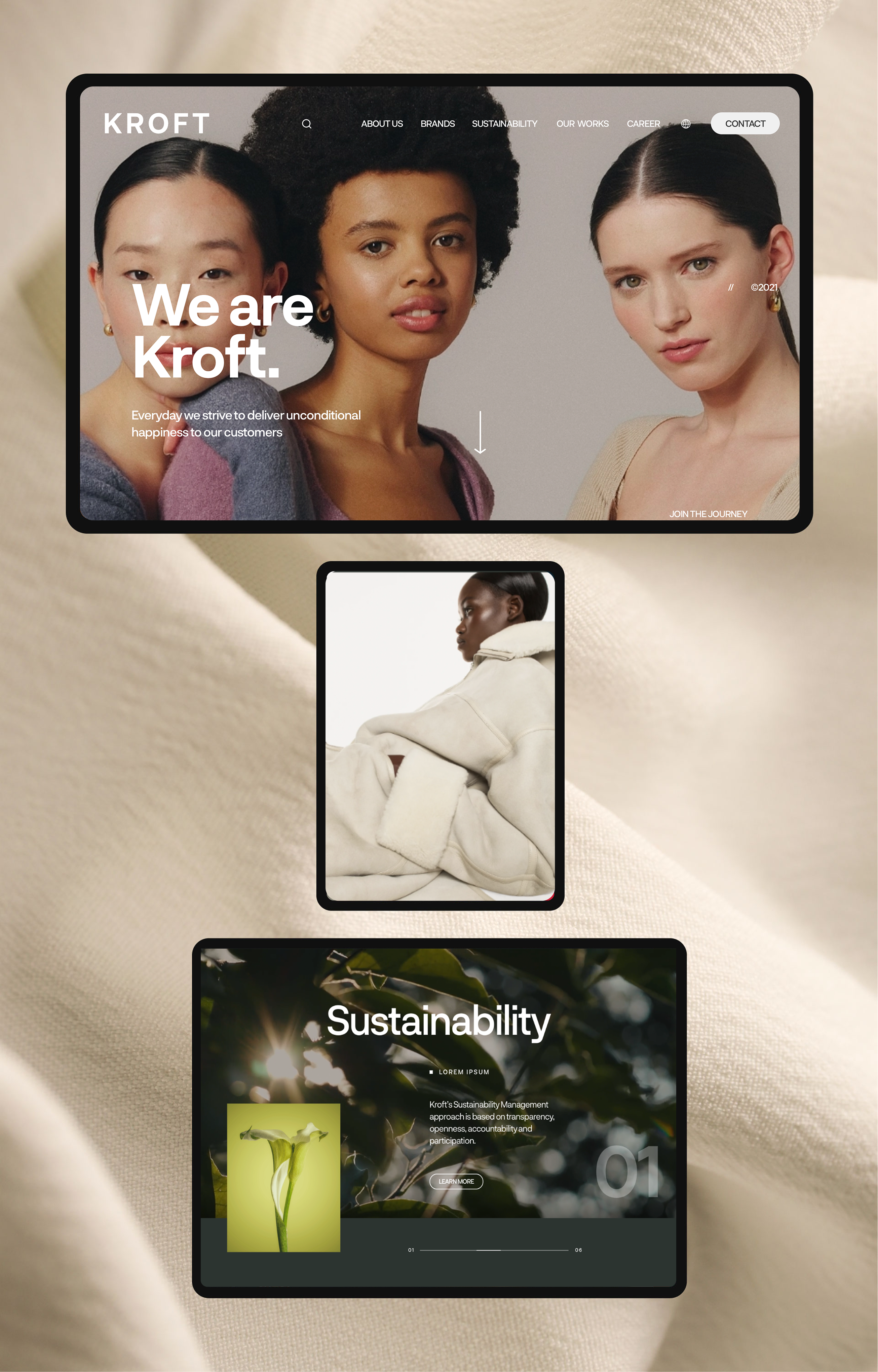 Kroft Detail clean concept creative design illustration layout typography ui ux