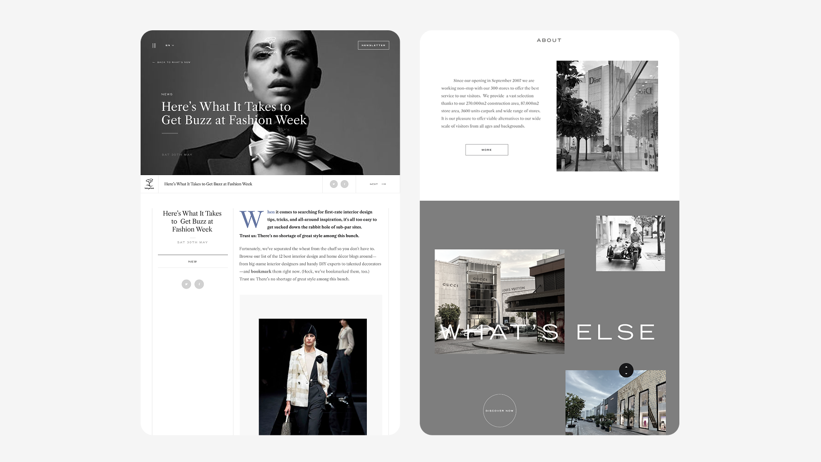Shopping Layout clean concept creative design layout typography ui ux