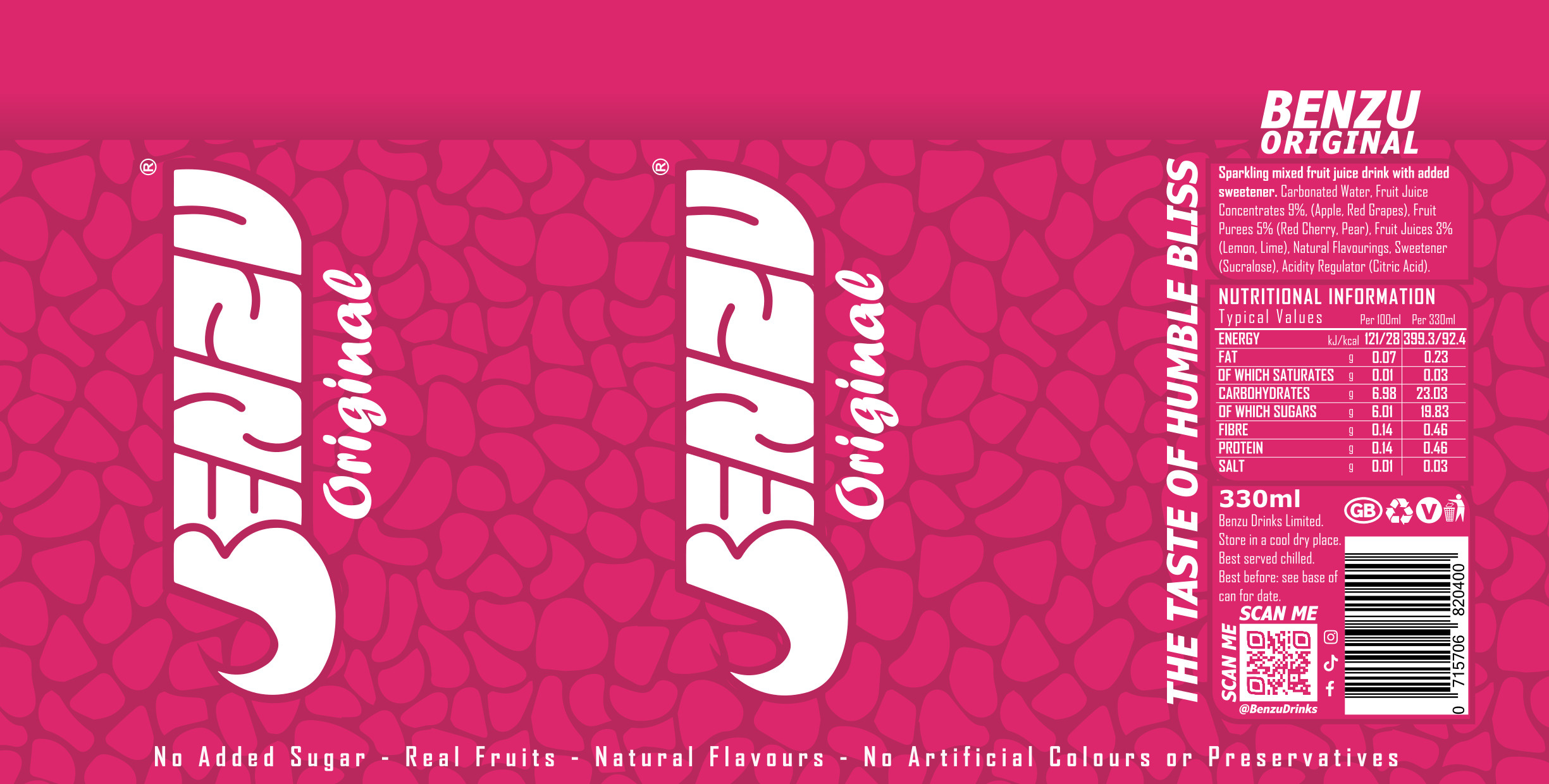 Soft Drink Label Design - Benzu 514digital brand package branding creative agency design design agency graphic design illustration infographics label label design modern package designer soft drink label ui