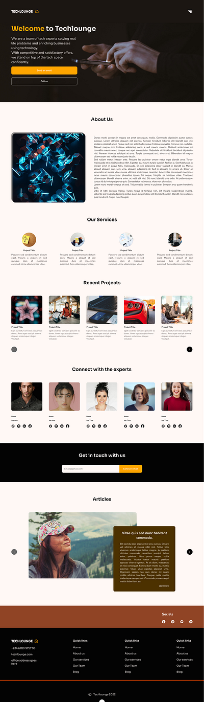 Landing page design for a tech firm design mobileapp productdesign ui ux web design