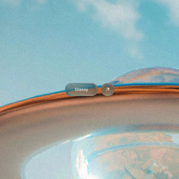 Glassy button component branding direction glass glassy graphic design ui ui glassy button component ux