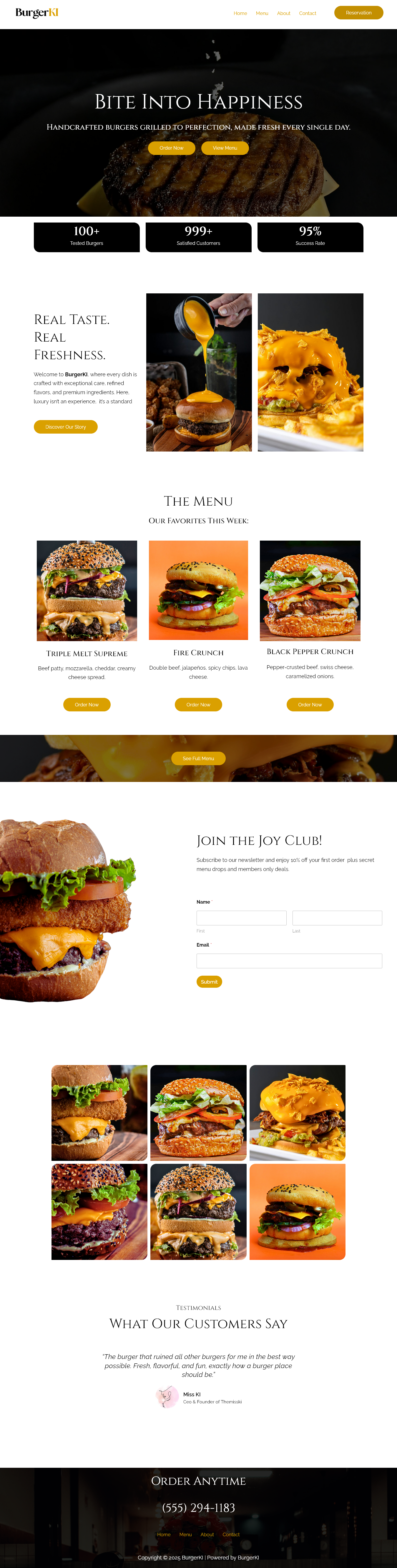 BurgerKI Kit: (Wordpress elementor + Canva templates) branding graphic design webdesign website