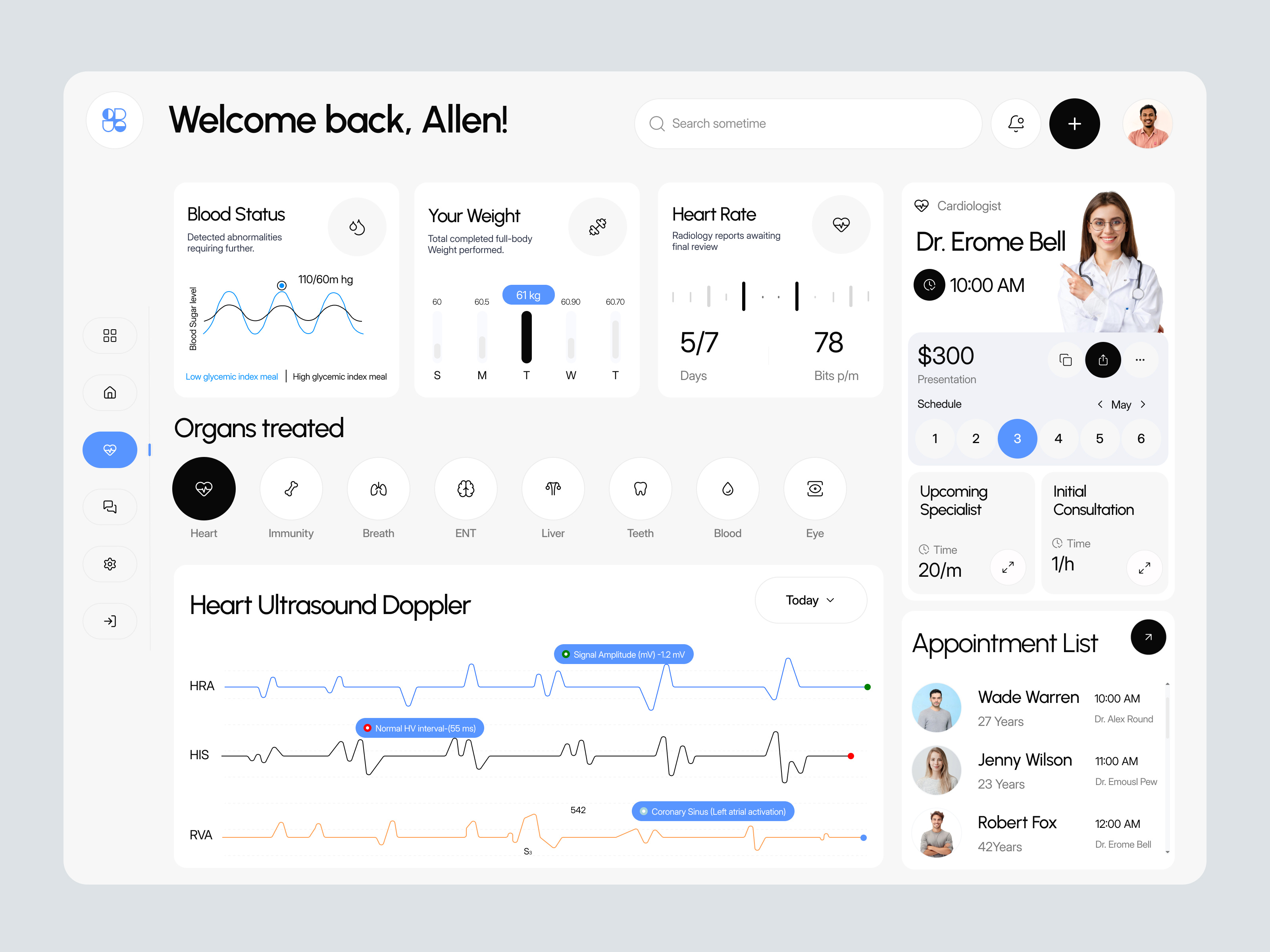Medical Dashboard - Hospital Management admin dashboard analytics ui clinical analytics clinical data dashboard design data visualization health monitoring healthcare analytics healthcare dashboard healthcare design hospital dashboard medical analytics medical dashboard medical reporting patient management product design ui ux design web app design