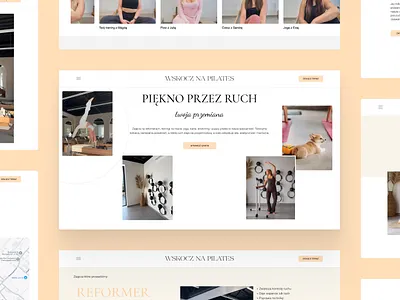 WSKOCZ NA PILATES - pilates studio fitnesswebsite landingpage pilates ui ux webdesign wellness wix wixstudio