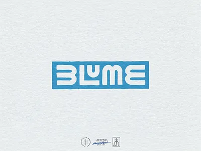 Blume Wordmark Logo brand design brand identity branding branding design hand drawn hand lettering identity design lettering logo logo design logotype retro type typographic typography vintage visual identity wordmark