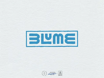 Blume Alternative Logotype brand design brand identity branding branding design hand drawn hand lettering identity design lettering logo logo design logotype ocean sea swimwear type typographic typography vintage visual identity wordmark