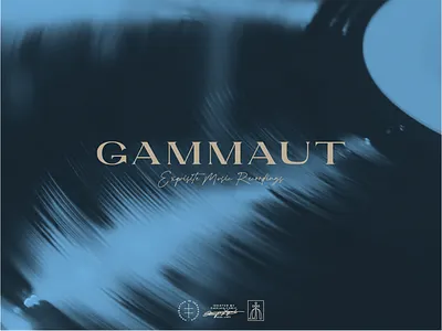 Gammaut Logotype Mockup brand design brand identity branding branding design font hand drawn identity design logo logo design logotype record record label type typeface typographic typography vintage vinyl visual identity wordmark