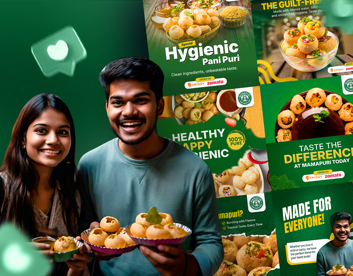 Social Media Post Design – Restaurant & Street Food carousal design creative post design facebook post food post design graphic design instagram post instagram post design modern design poster poster design selflance social media post social media poster