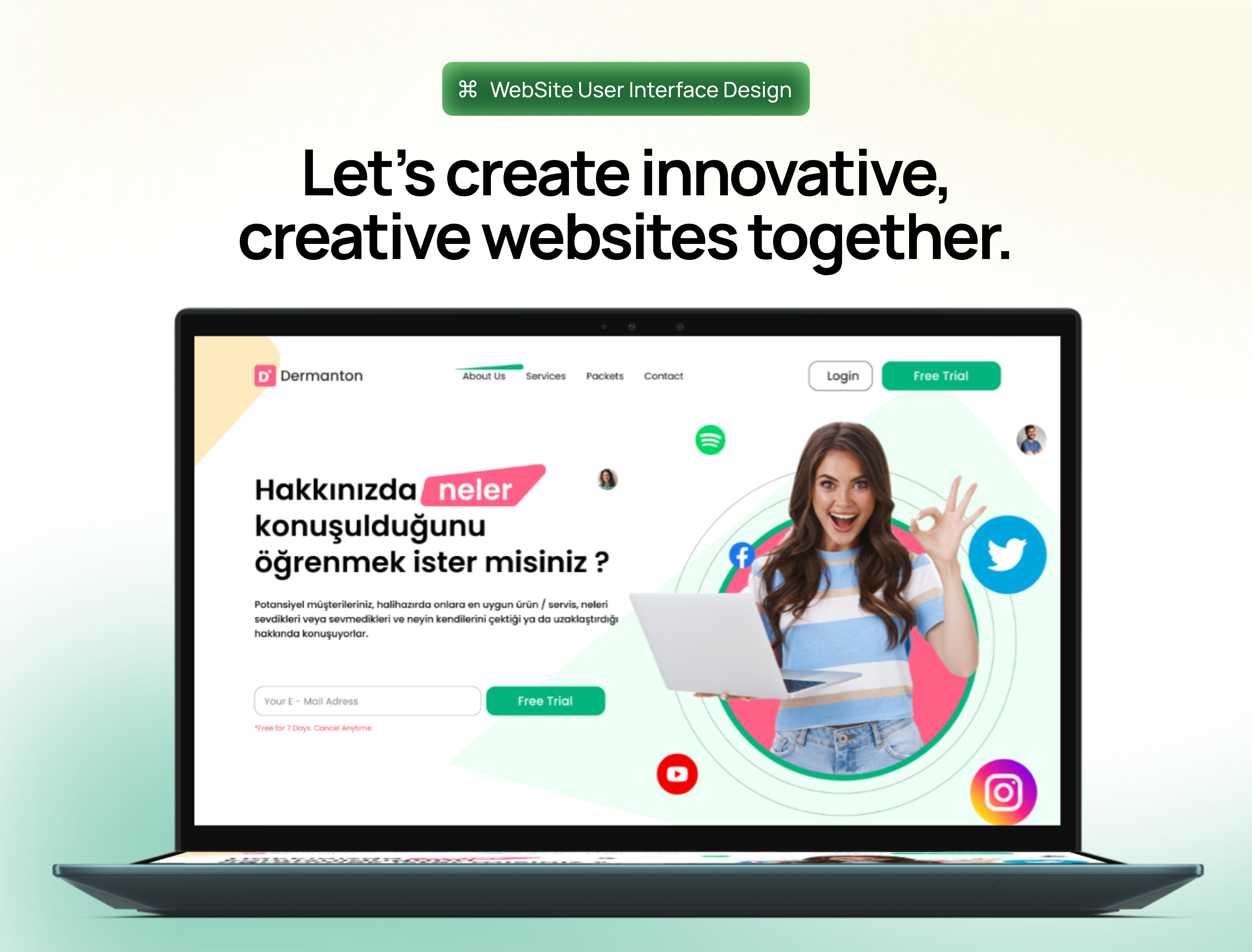 Social Media Web Ui-Ux Design adobe app branding company creative figma socialmedia ui userinterface ux website