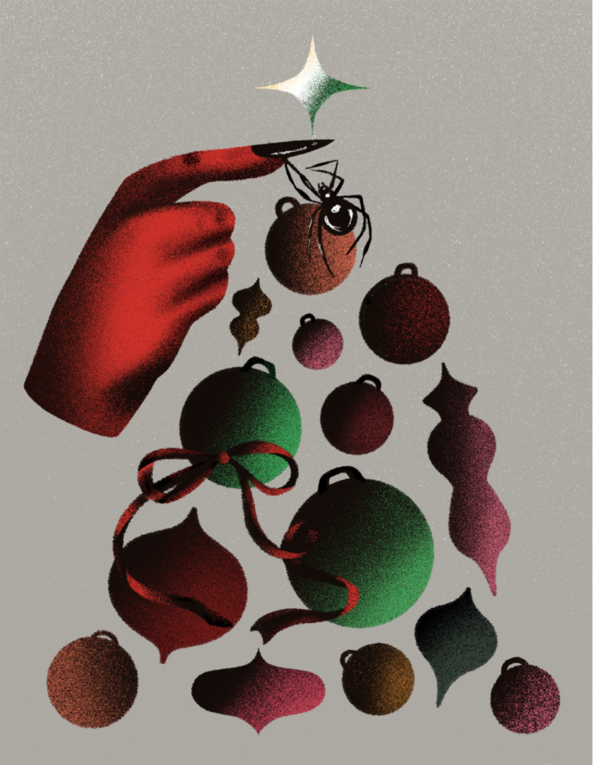 tree trimmings art design illustration procreate