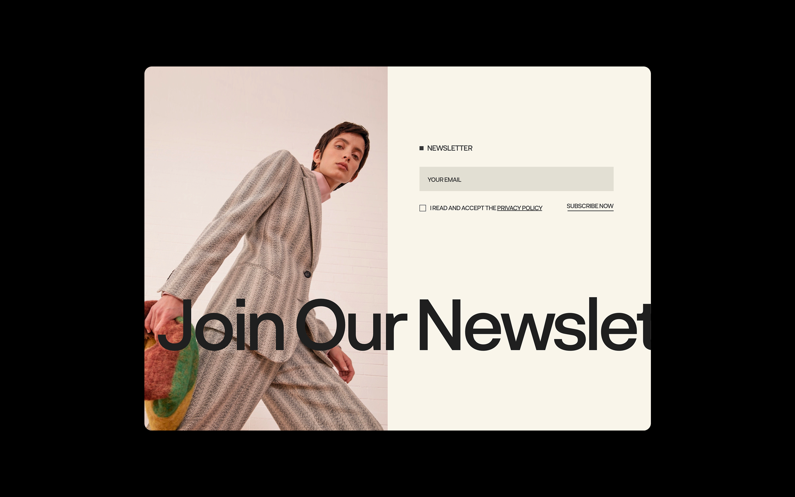Newsletter clean concept creative design illustration layout typography ui ux