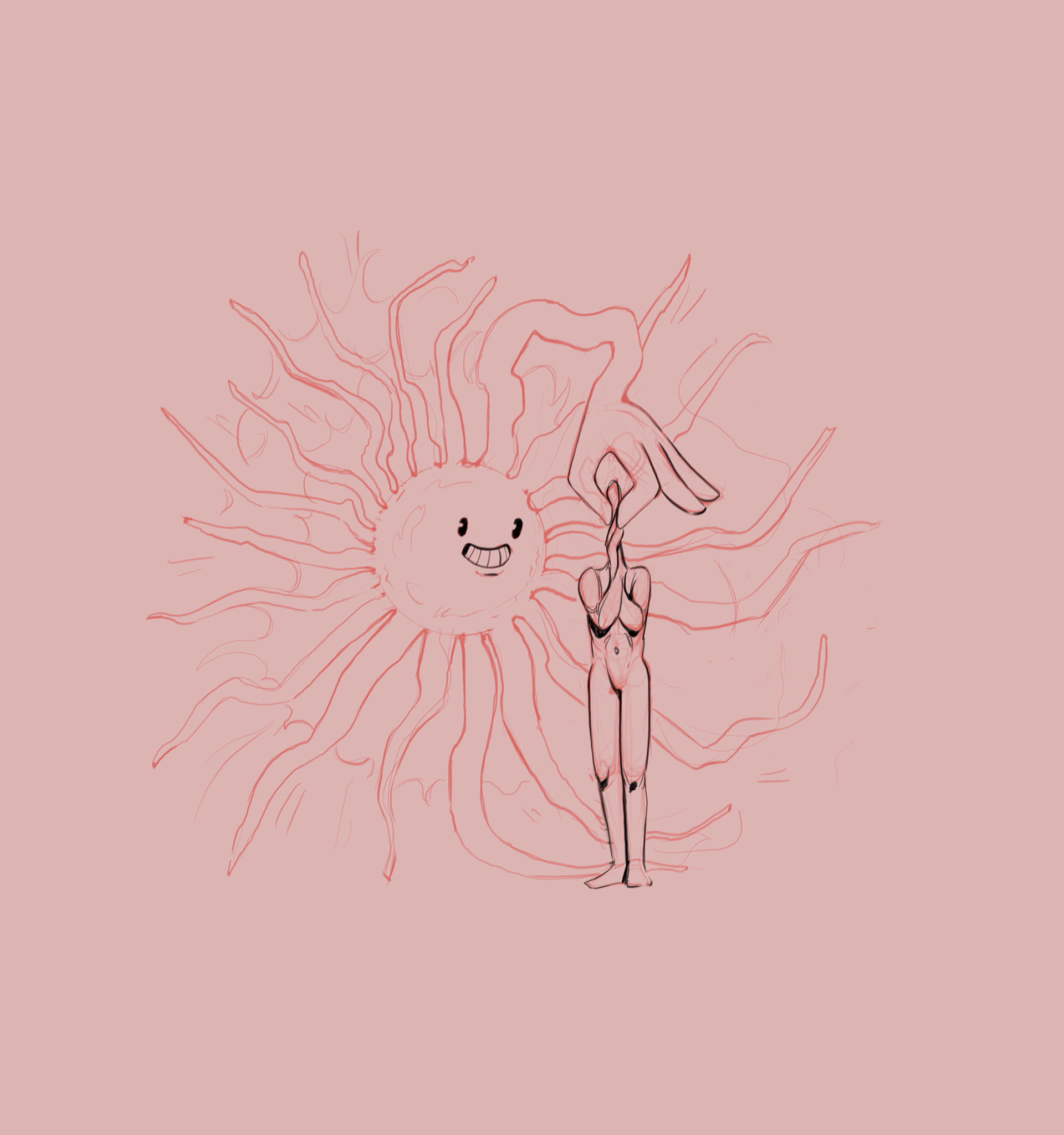 Headache and Magnetic storm 2d abstract illustration artwork concept art conceptual digital art expressive illustration illustration line art mental health psychedelic surreal