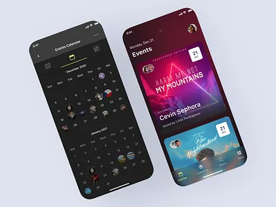 Mobile Event Scheduling Application animation calendar design figma interaction design mobile design scheduling ui user interface