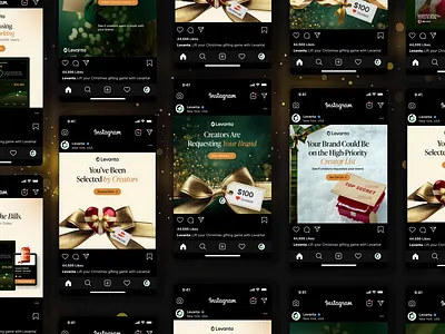 Levanta — Holiday Special Social Ads for Creator Commerce adcreatives b2bmarketing brandcampaign campaigncreative conversiondesign creativeagency creatoreconomy designinspiration digitalmarketing holidayads marketingads marketingdesign paidadsdesign performanceads saasmarketing seasonalcampaign socialads socialmediadesign visualdesign