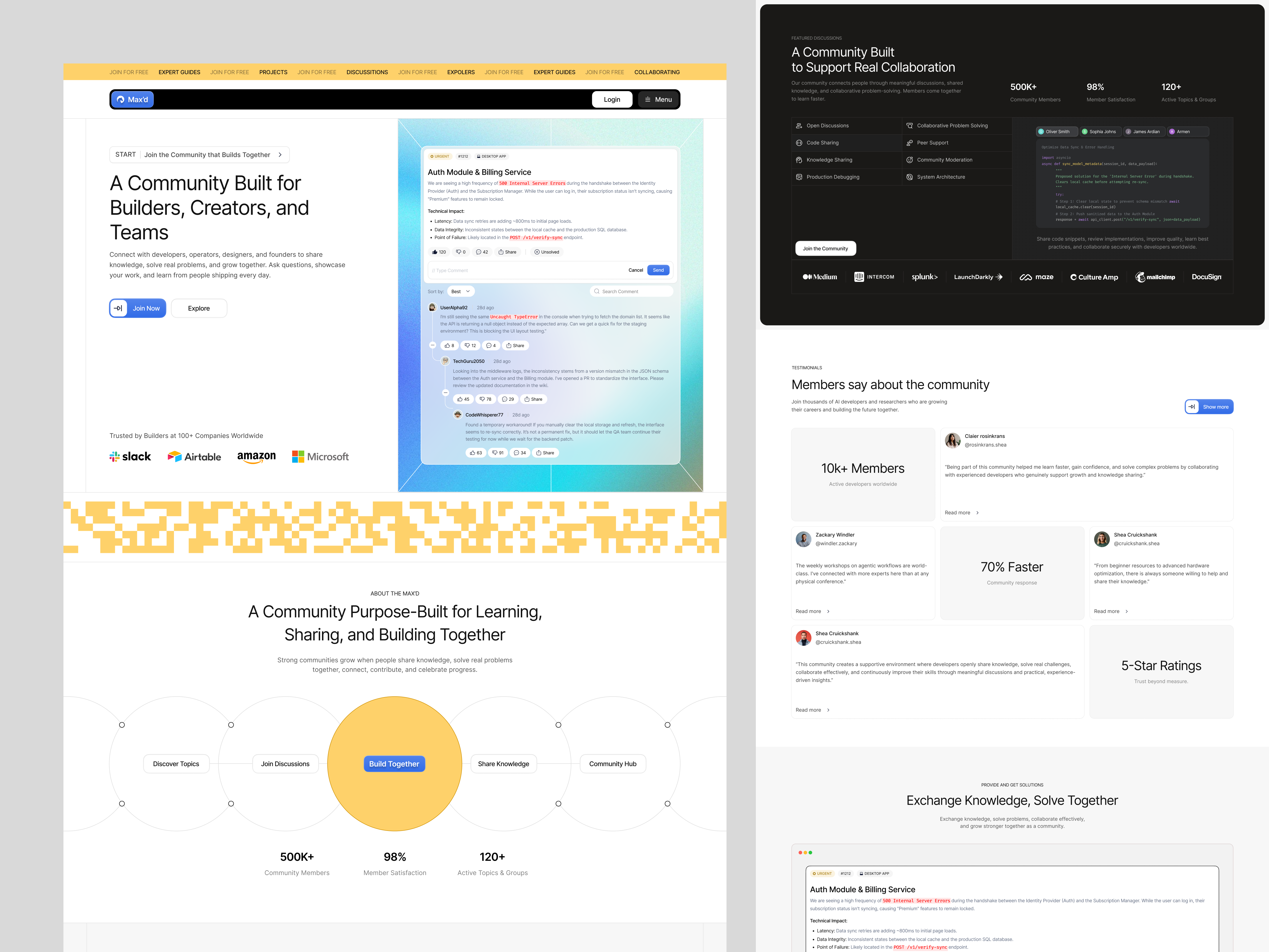 Max’d - Productivity Landing Page clean design interface landing page management minlimalist modern productivity productivity website saas saas websine service task task management team ui web app web design website