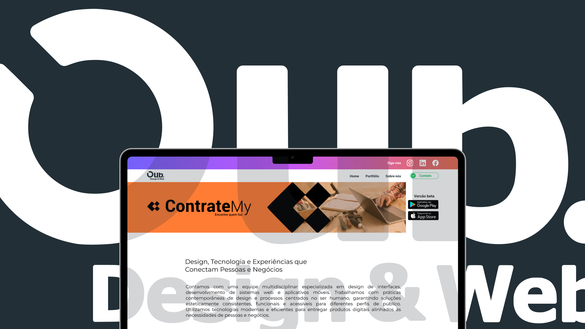 Oub. design & web design graphic design interface design mobile ui ui design user interface web web design website