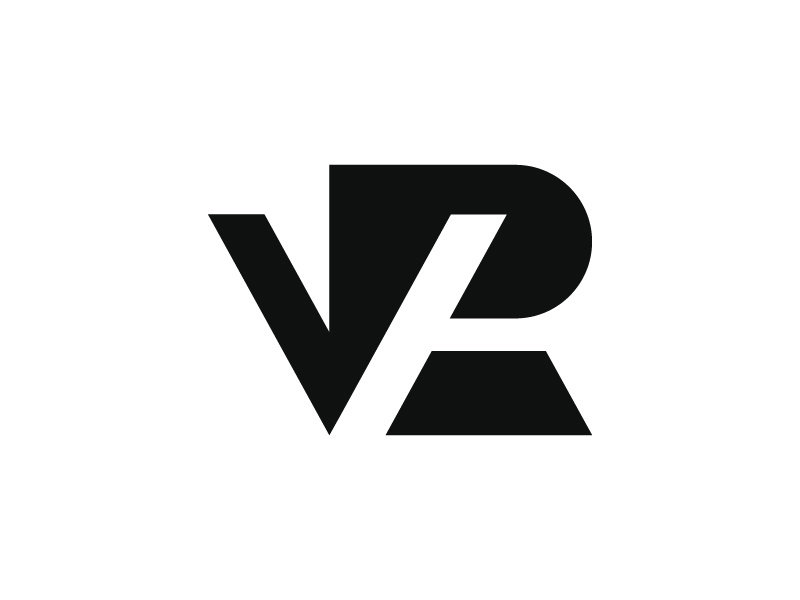 Letter VR Logo brand icon brand mark construction consulting costom letter costom shape creative letter vr logo logo mark logodesign realestate rrr symbol vr combination vr connect vr initial vr logo vvv
