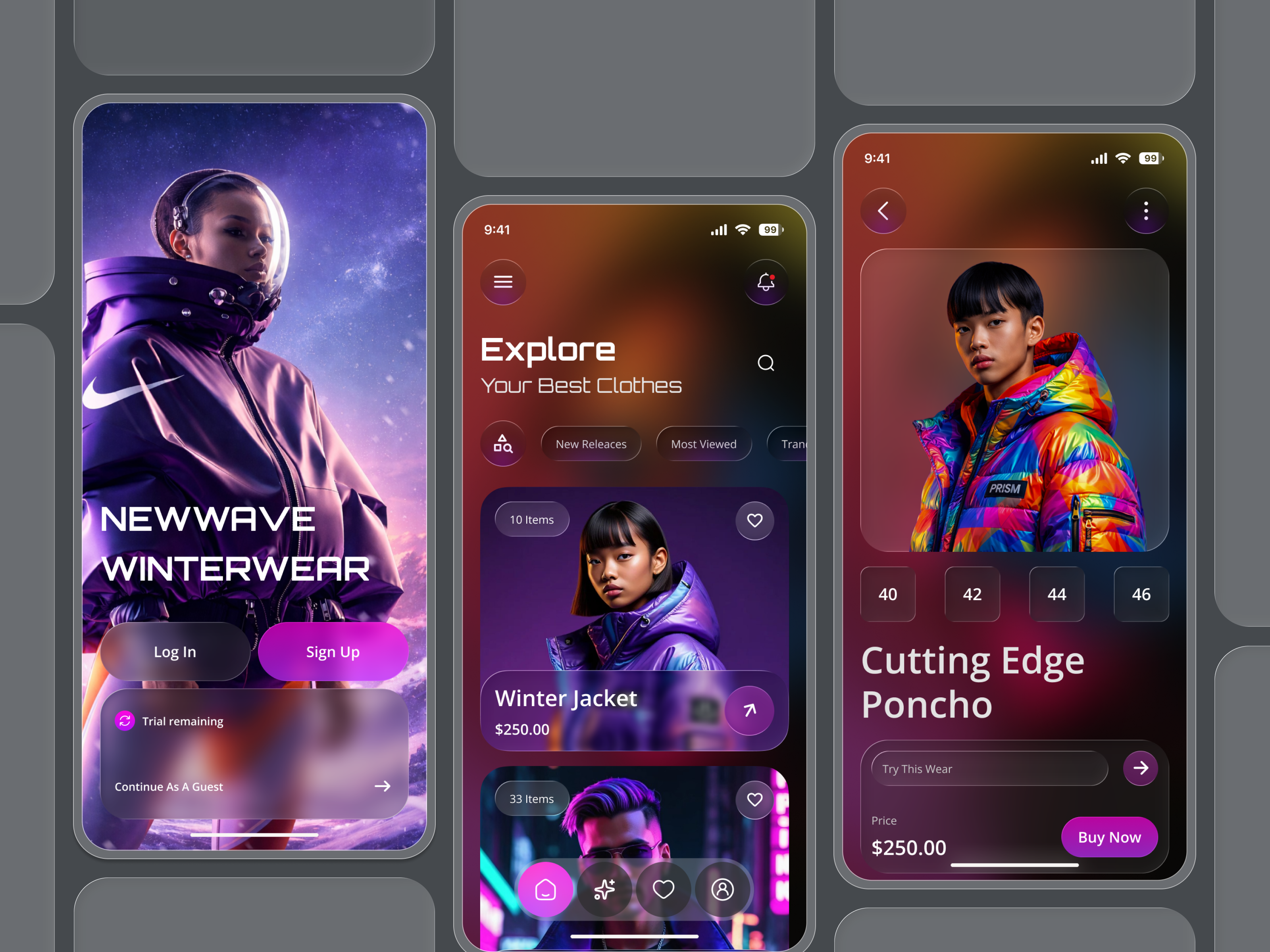 Example of Modern & Creative Mobile App UI Design