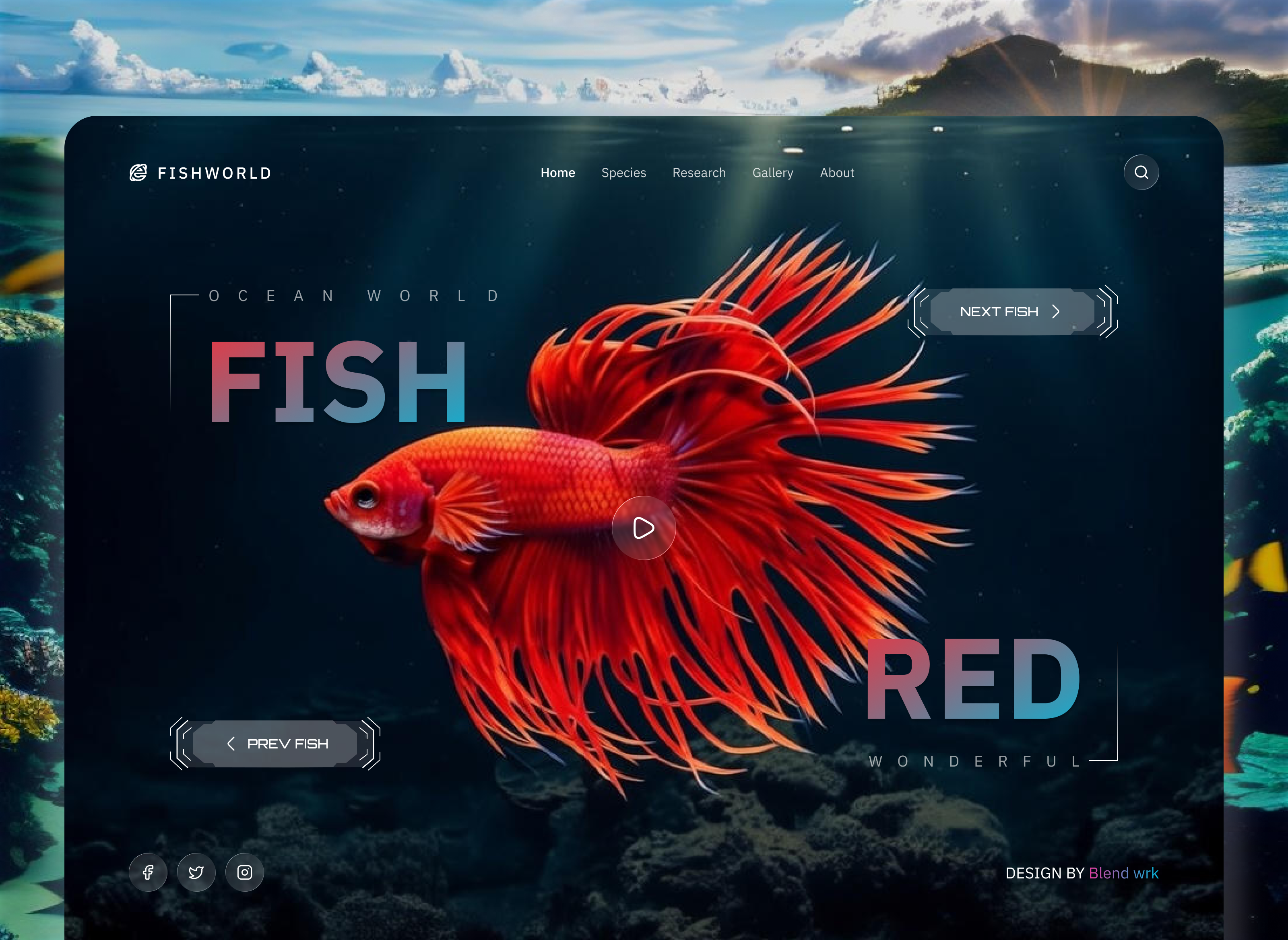 Example of Landing Page & Website UI Design