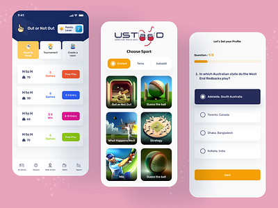 Ustaad Sport App Design app app design game game app gaming gaming app mobile mobile app design mobile design moble app running soccer sport sport app sport app design sports sylgraph ui ui design ux