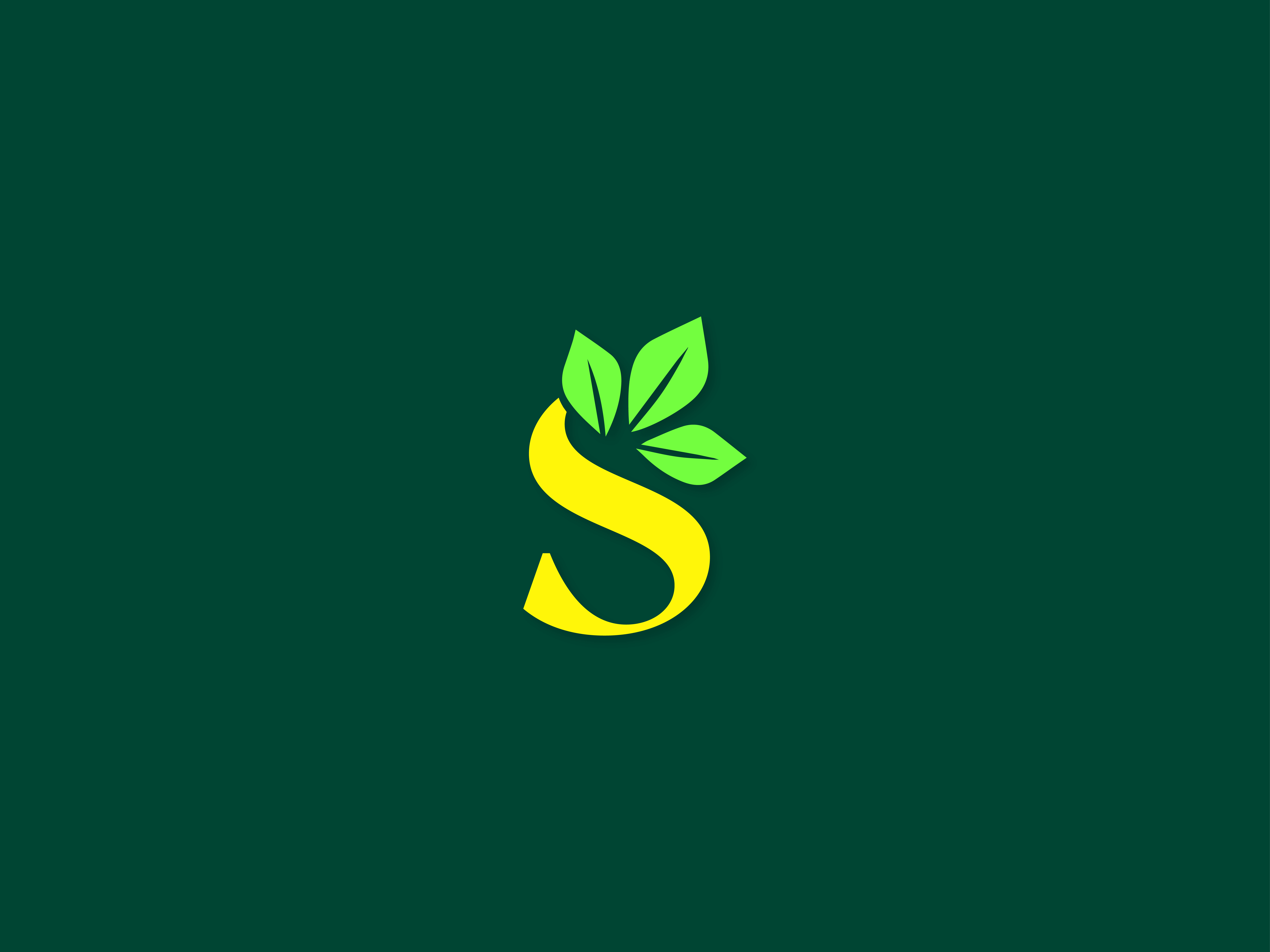 Letter S with leaf logo design 3d beauty logo branding design graphic design green illustration leaf logo letter logo letter s lettermark logo logotype modern logo nature logo premium logo s logo tree logo vector yellow