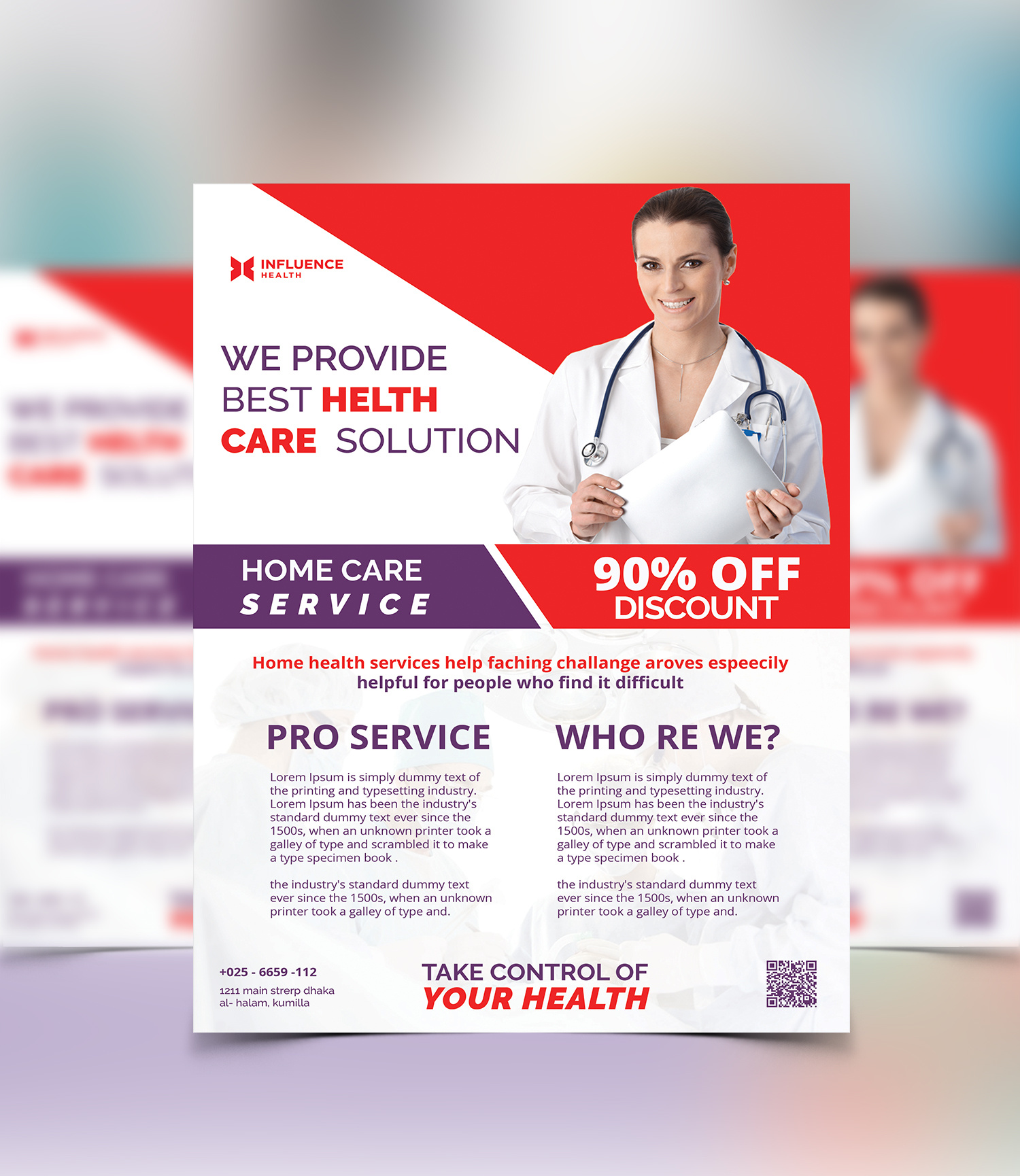 Influence Health Flyer Design | Home Care Services – 90% OFF behance portfolio branding clinic flyer design digital flyer discount flyer facebook ad graphic design health support services healthcare branding home healthcare illustration logo marketing medical advertising medical marketing nursing care flyer patient care design print ready flyer professional flyer