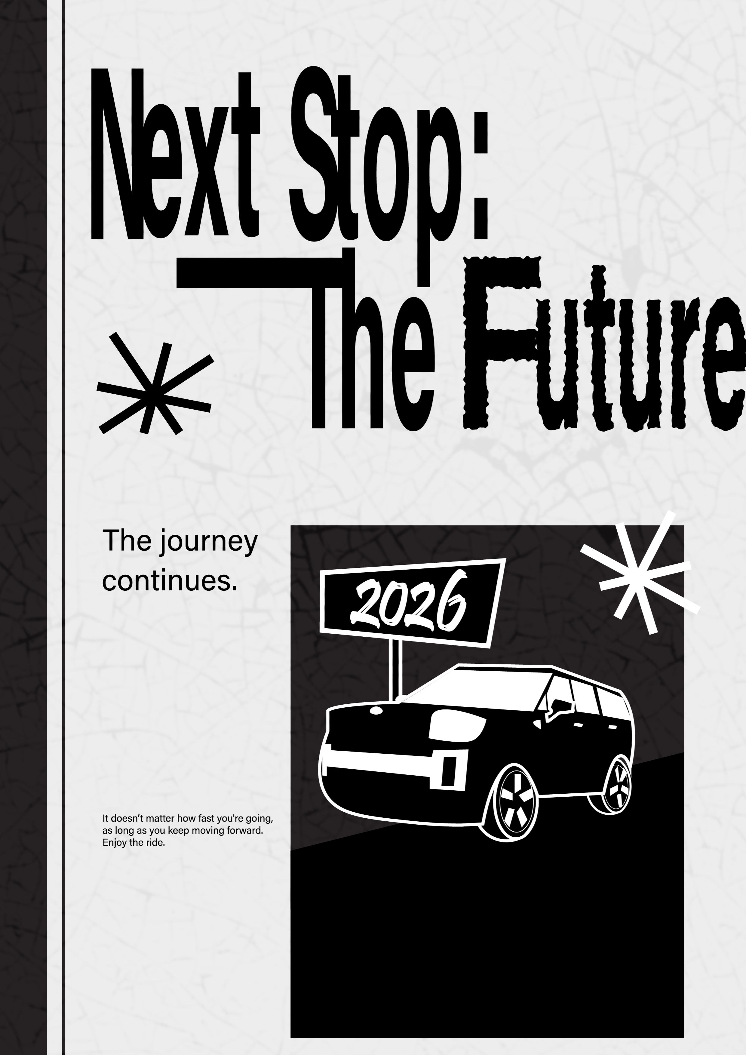 #1 Happy New Year 2026 Poster 2026 black and white design graphic design illustration monochrome new year new year 2026 poster vector