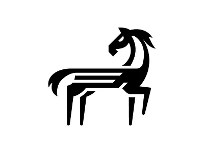 Prime Horse Stylized Logo animal logo branding design exclusive logo graphic design horse horse logo horse logo sale logo premium horse logo vector
