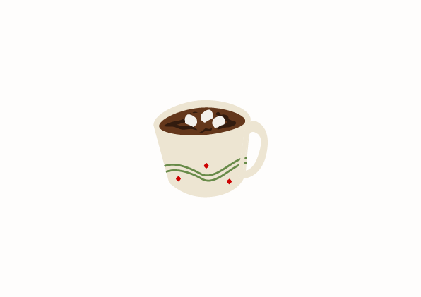 A Cup Of Sweet Hot Chocolate Illustration christmas christmas 2025 design graphic design holiday season hot chocolate illustration vector winter