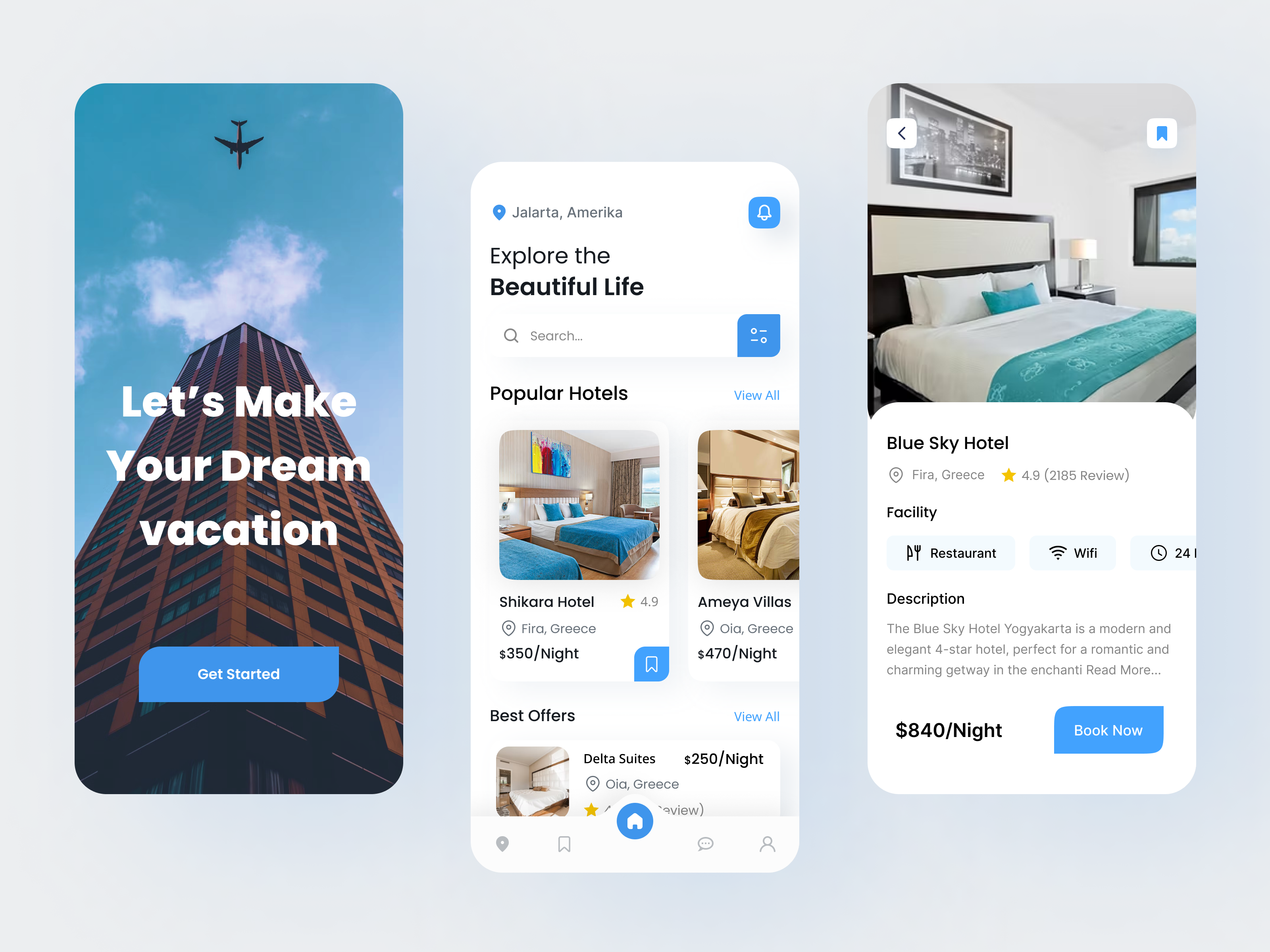 Example of Hotel Booking Mobile app