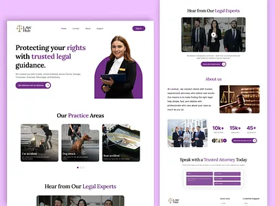 Law Firm Website Landing page UI ai figma landingpage law ui uiux ux webdesign