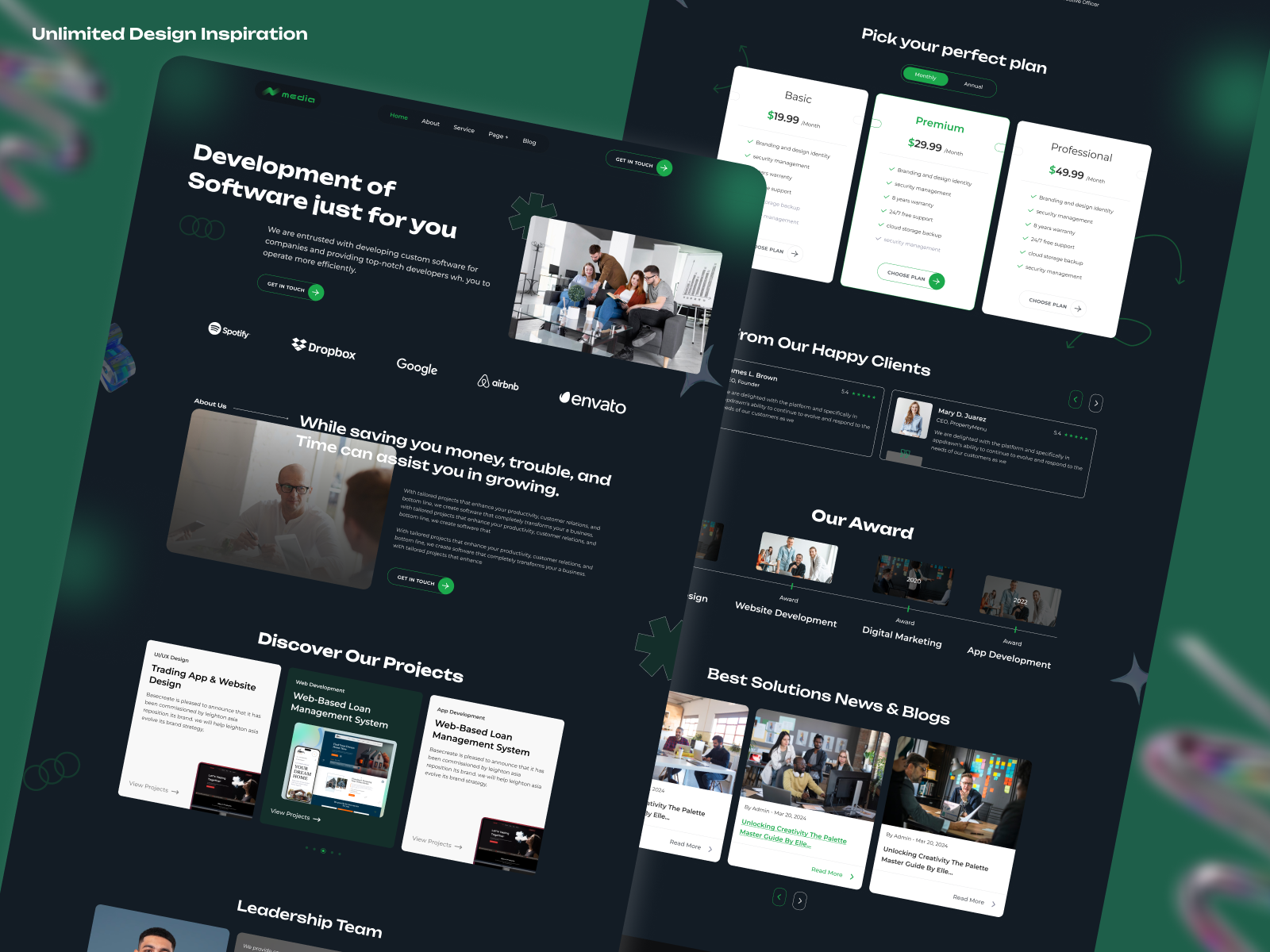 Example of UI/UX Design For Web & Mobile