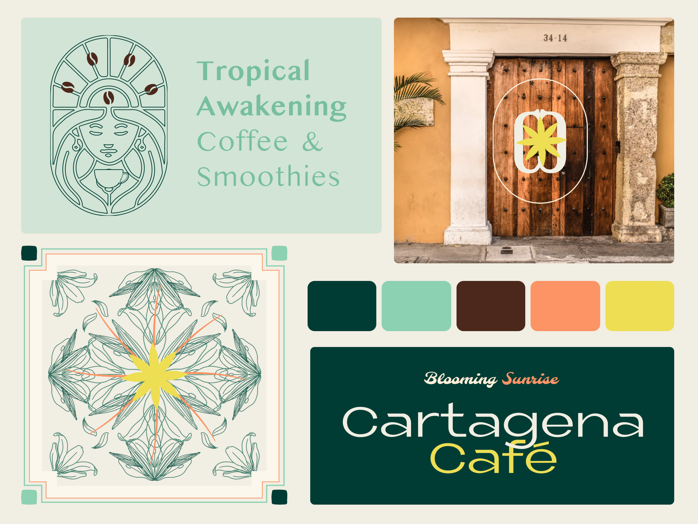 Cartagena Café branding graphic design logo