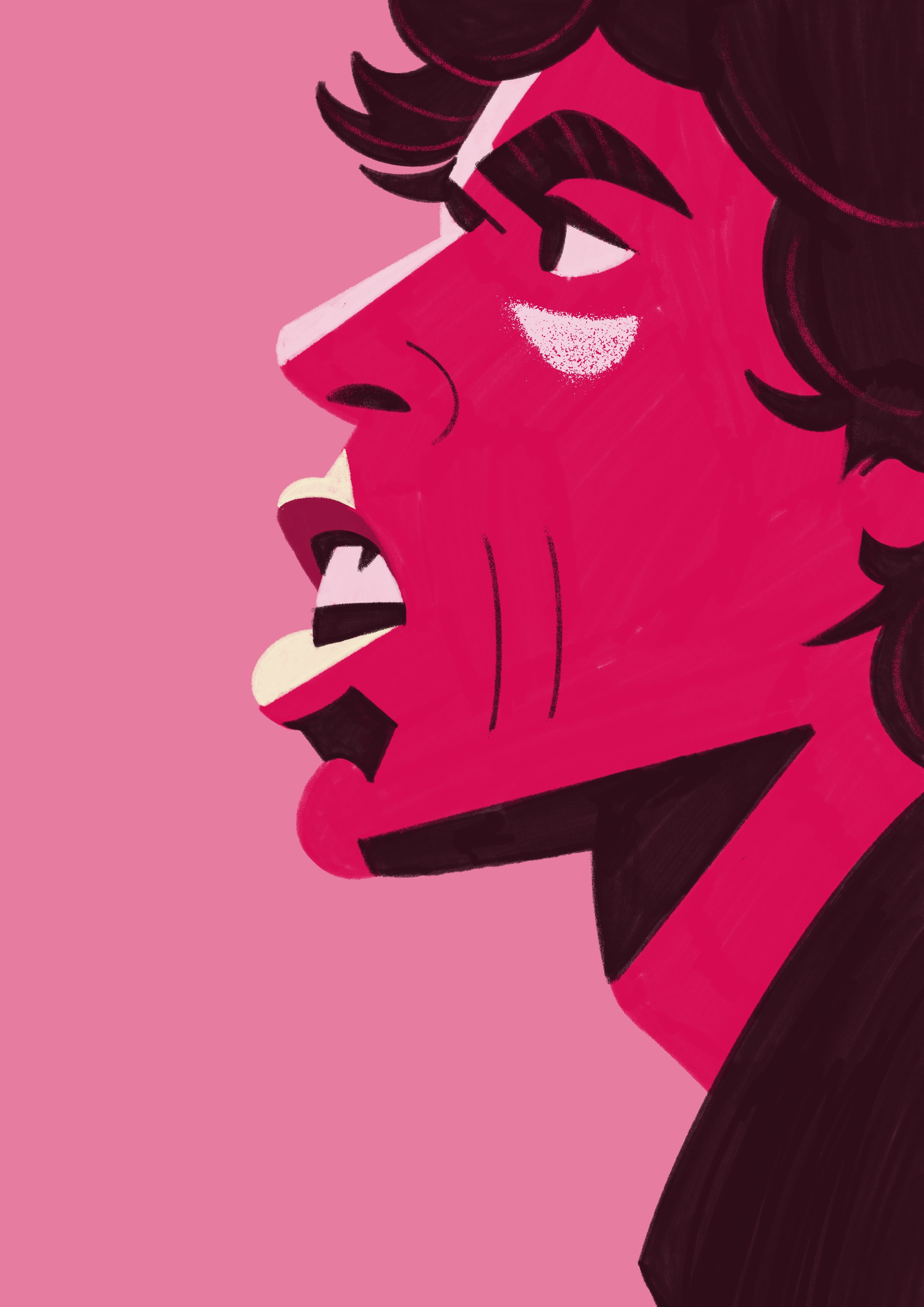 Mick Jagger 60s character era illustration illustrator legend mick mick jagger music people portrait portrait illustration procreate rock legend rocknroll the rolling stones