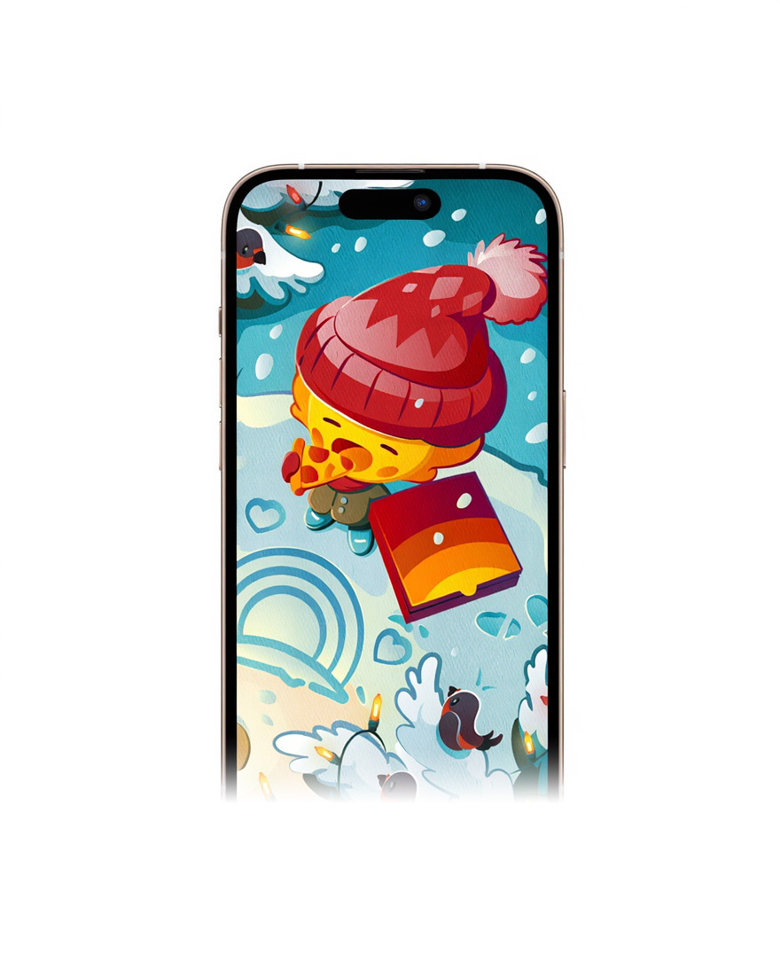 New Year's cover for Tashir pizza🍕 app art creative design drawing graphic design ill illustration vector