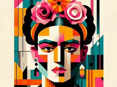 My Frida branding design drawing graphic design illustration logo motion graphics ui vector