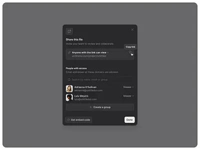 Share modal — Untitled UI invite modal product design share ui design user interface