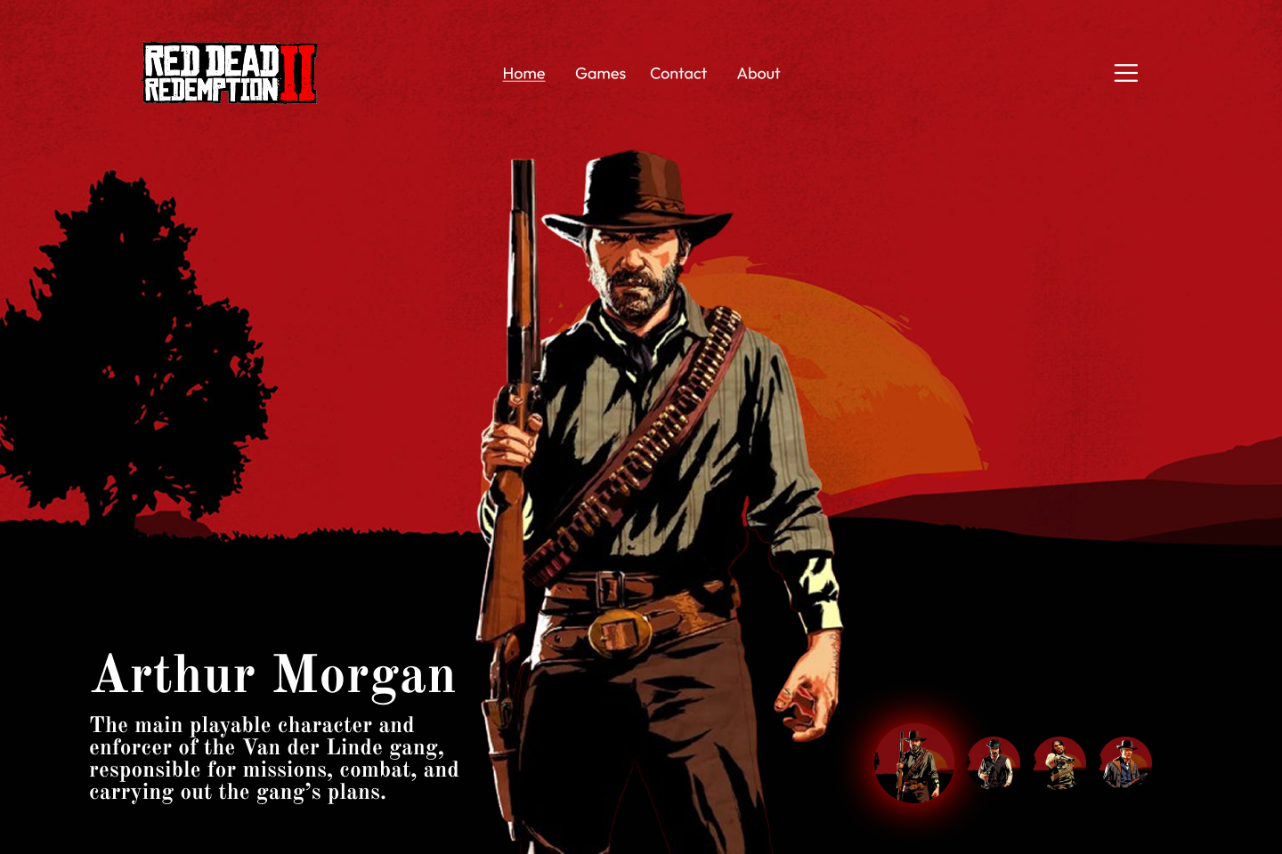 RDR 2 Characters 3d animation branding graphic design logo motion graphics ui