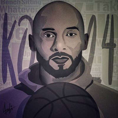 Kobe 24 Digital Painting basketball digital painting drawing painting realism