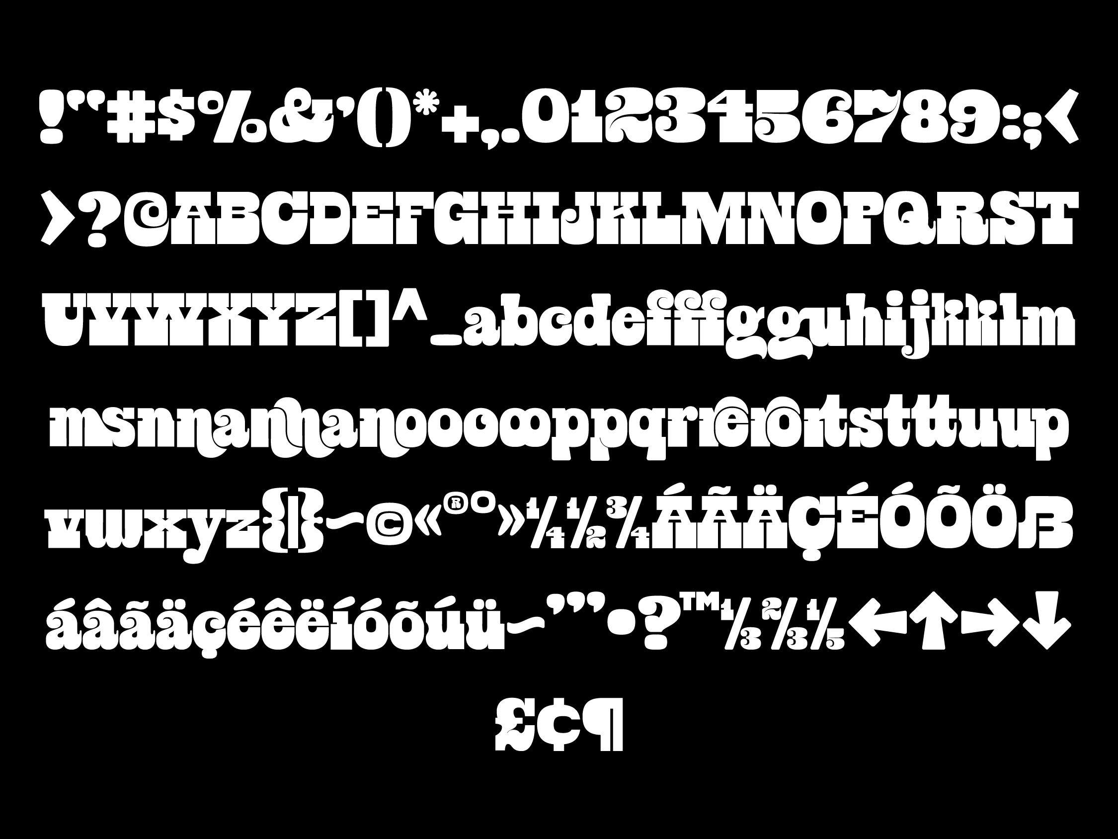 Example of Display Font Development