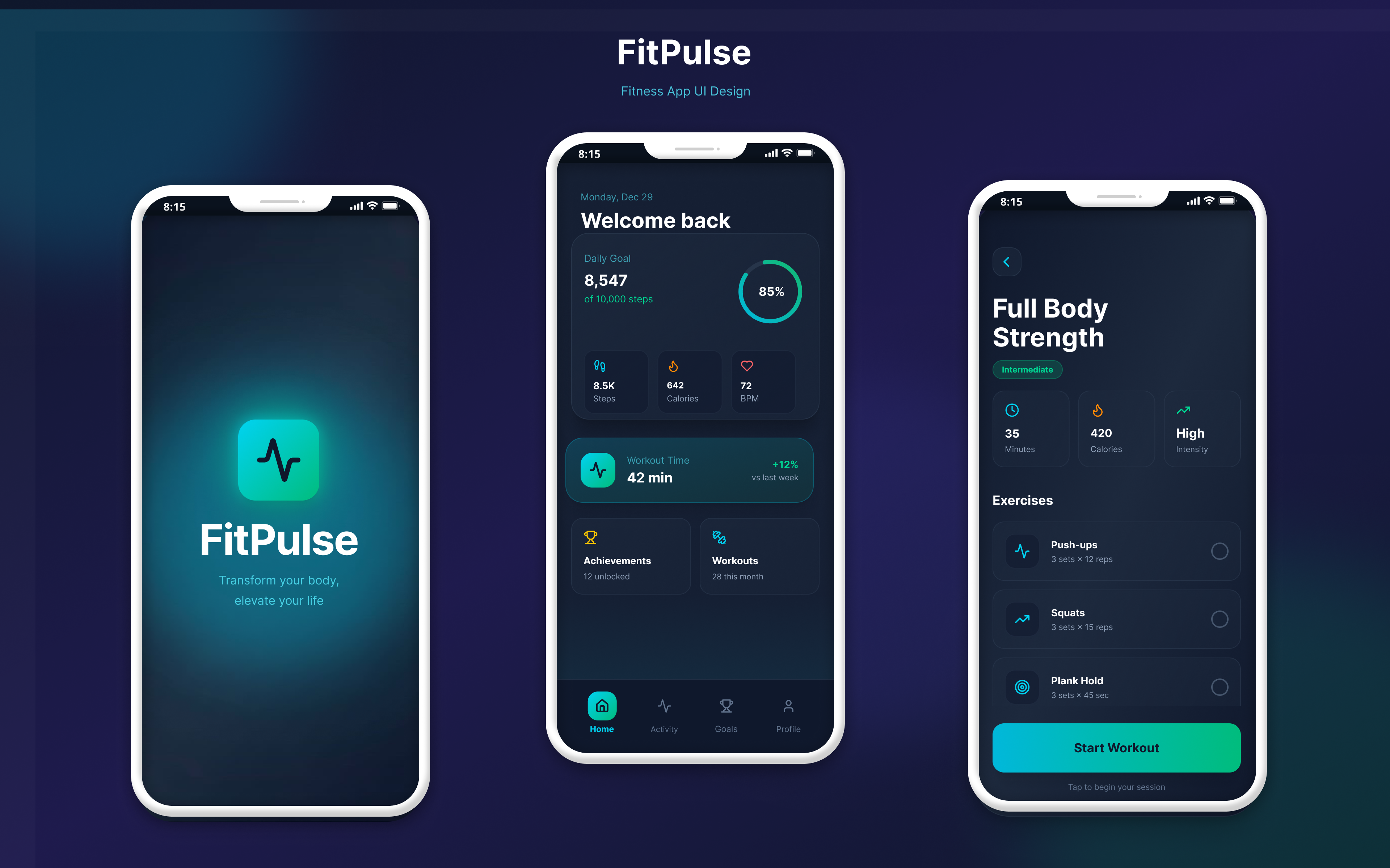 Example of Modern,Mobile UI/UX Design,App Design 