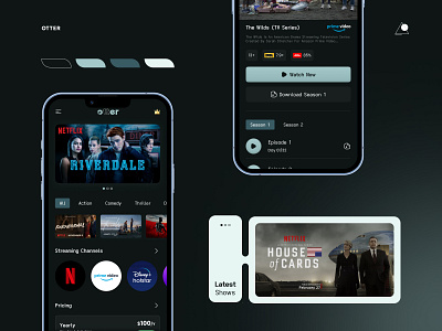 Streaming App app design mobile netflix ott streaming ui ux video