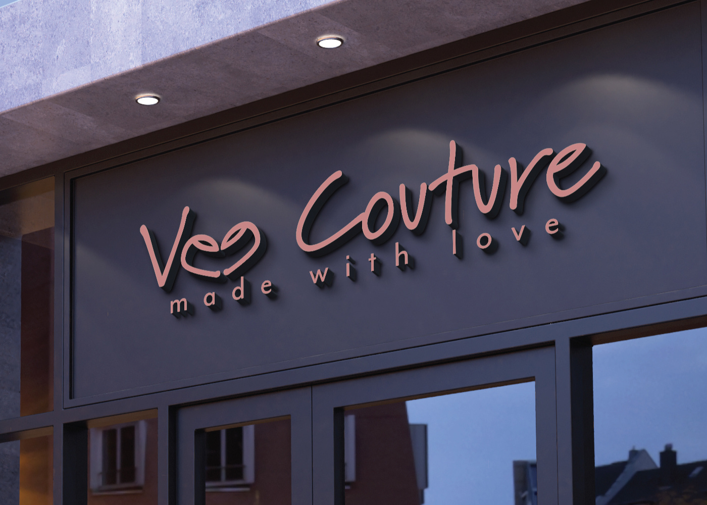 Concept-Based Logo Design for Vee Couture brandidentity branding conceptbaseddesign conceptlogo creativebranding design graphic design logo