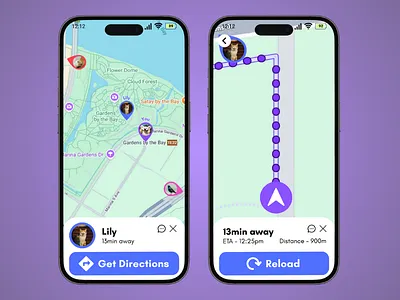 DailyUI #020 - Location Tracker ui