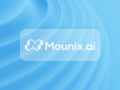 Mounix.ai Logo abstract mark ai logo app logo brand identity clean design contemporary logo digital identity futuristic design geometric logo lettermark logo design minimal logo modern branding monogram logo saas branding software logo startup branding tech logo technology brand ui branding