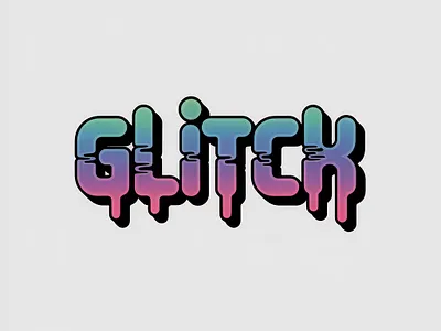 Glitch Gradient Retro Logo Design for Wearable Product Branding bold lettering brandidentity branding inspiration creative typography digitalartwork digitalidentity experimental typography fashion branding gradientlogo graphic design illustration logo design logoideas retro future streetwear logo streetwearbranding typography logo visualidentity wearable brand y2k design