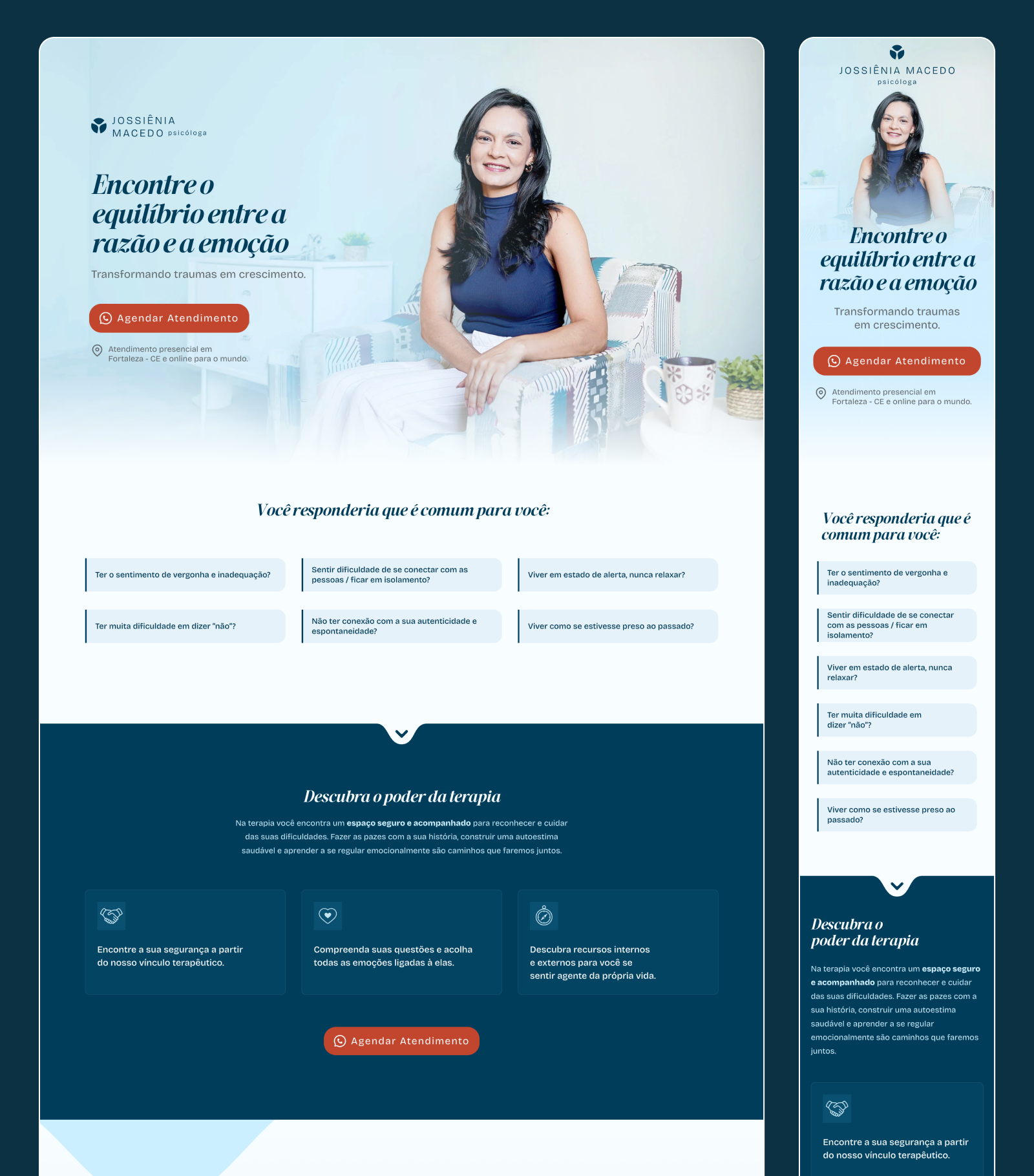 Landing page for psychologist attract patients figma framer health landing page mental helth psicologa psychologist psychology therapy therapy landing page ui design webdesign