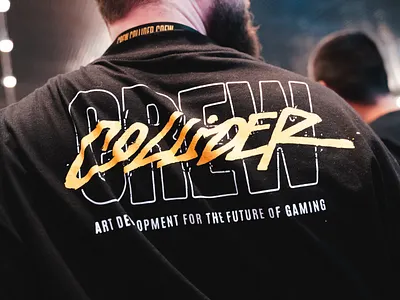 Collider Crew - Merch design gaming studio graphic design lettering merch streetwear t shirt typography